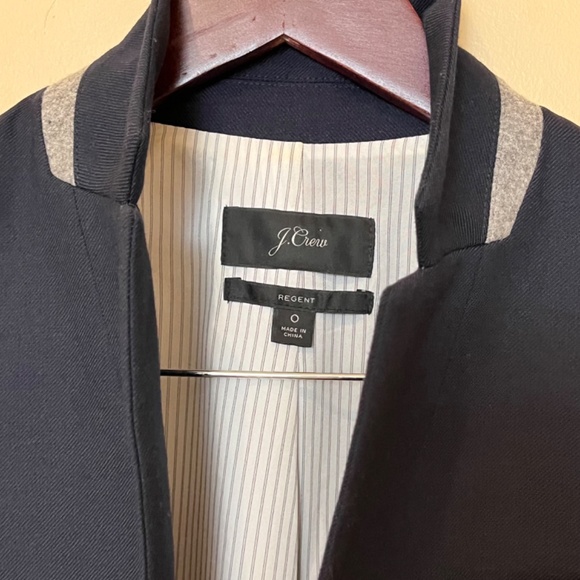 J Crew Regent Wool Blazer - Women's Size 0 - Blue - Picture 9 of 13